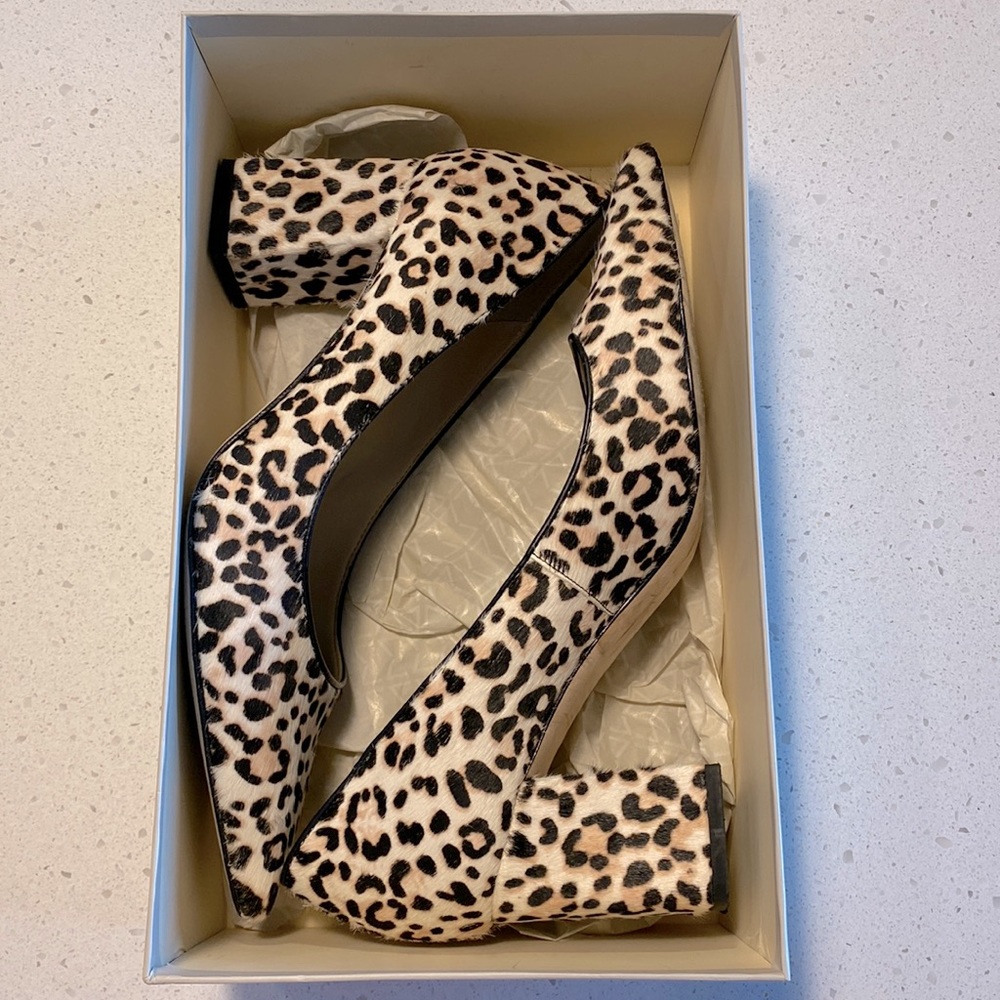 Marc Fisher Real Leather and Cow Fur Heels